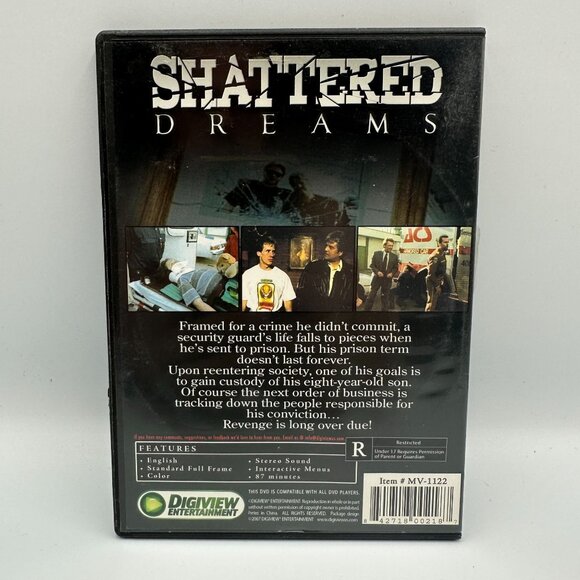 Shattered Dreams Erik Estrada Rated R Digiview Entertainment DVD Standard Full F - Picture 2 of 3